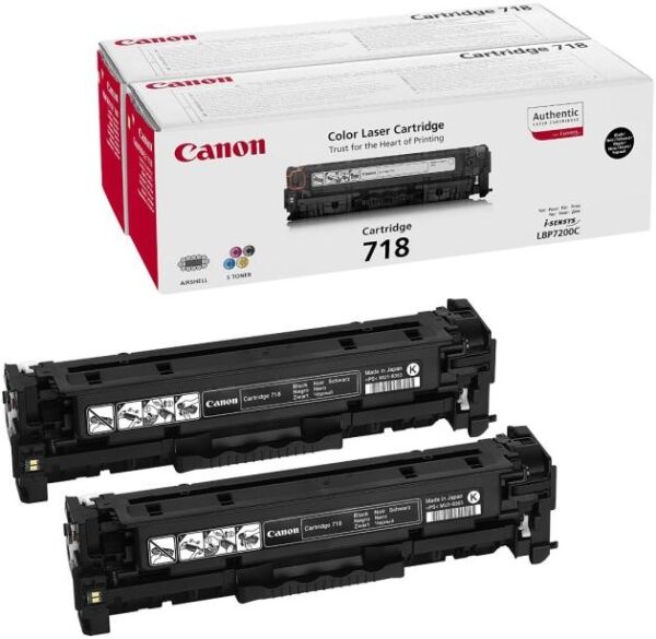 Картридж для печати Canon Картридж Canon 718 2662B005 вид печати лазерный, цвет Черный, емкость