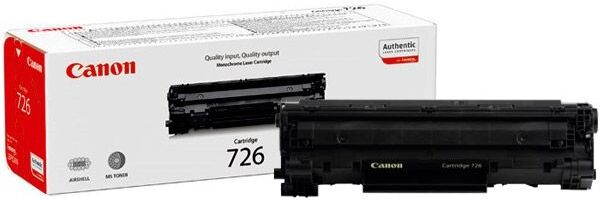 Картридж для печати Canon Картридж Canon 726 3483B002 вид печати лазерный, цвет Черный, емкость
