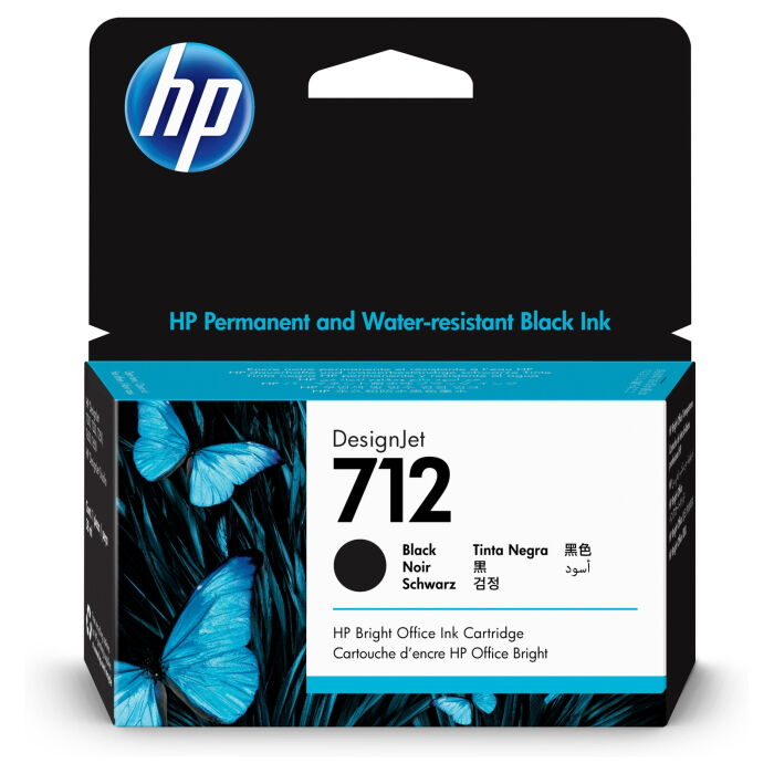 Картридж для печати HP Картридж HP 712 3ED70A вид печати струйный, цвет Черный, емкость 38мл.