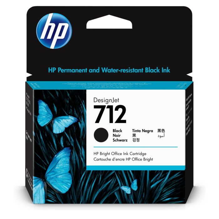 Картридж для печати HP Картридж HP 712 3ED71A вид печати струйный, цвет Черный, емкость 80мл.