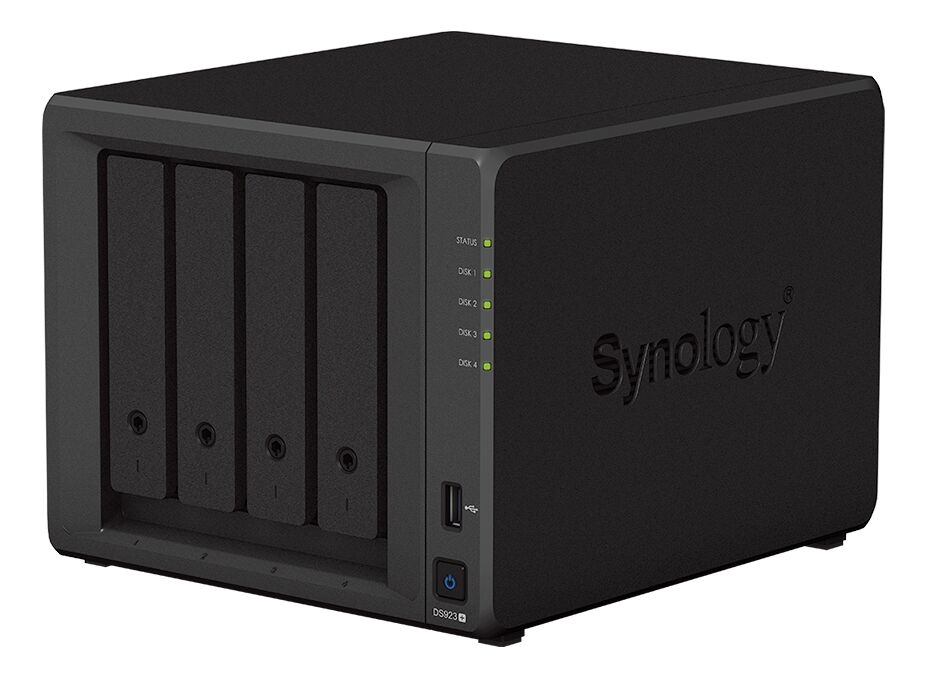 Сетевое хранилище Synology Synology DS923+ настольный 4шт. 2.5",3.5",M.2 SATA III, NVMe 74TB Basic,RAID 0,RAID 1,RAID 10