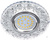Ecola LD7040 MR16 GU5.3 светильник встраиваемый искристый с подсветкой "Бабочки" Прозрачный/Хром 25х95 #1
