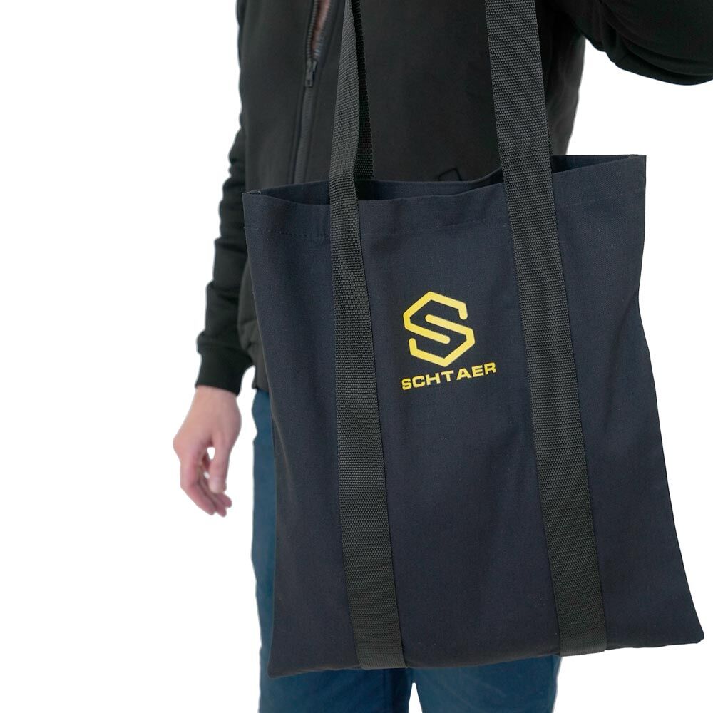 Сумка шоппер с нанесением логотипа, с нанесением фирменного логотипа SCHTAER SCH-S008