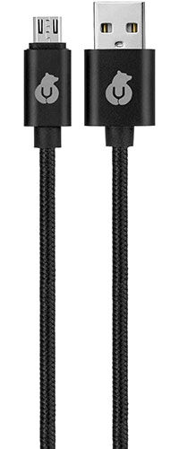 Кабель uBear CORD Micro-USB - USB-A нейлоновая оплетка 1.2 м черный