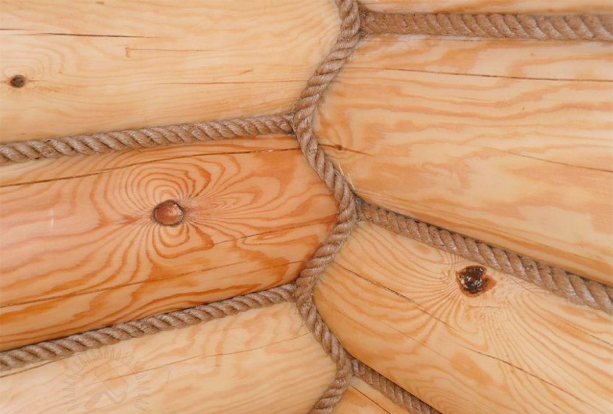 Верёвка джутовая для швов бревенчатого деревянного дома д.14 мм