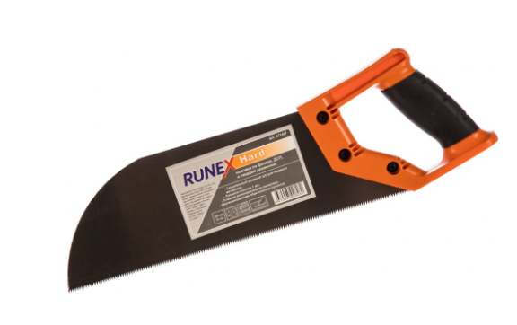 Ножовка по фанере и ДСП 320мм. ударный зуб "Runex Hard" (407)