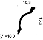 Потолочный плинтус из полиуретана Orac Decor C217 2