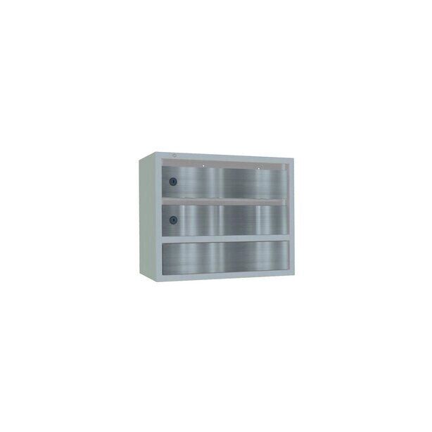 Почтовый ящик Орион М 2-х секционный с дверцами из нержавеющей стали