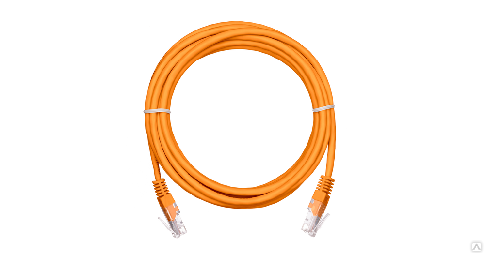 EC-PC4UD55B-BC-PVC-100-OR-5 Коммутационный шнур U/UTP 4 пары, Кат.5е (Класс D), оранжевый,10м.(5 шт)