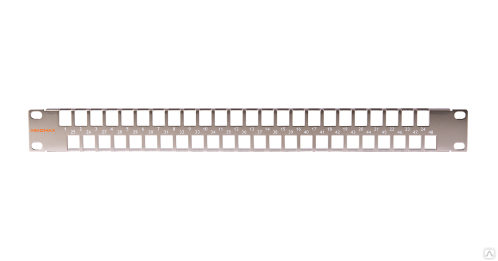 NMC-RP48-BLANK-1U-MT Коммутационная панель, 1U, наборная, под 48 модулей Keystone