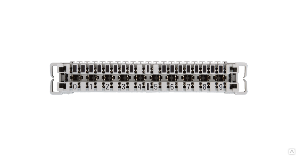 NMC-PL10-CC-10 Плинт 10 пар, Кат.3 (Класс C), 16МГц, контакты типа KRONE, неразмыкаемый,серый