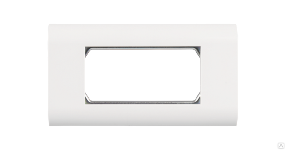 NMC-PL2PM-WT Настенная лицевая панель под 2 вставки типа Mosaic 45х45мм, с подрамником, белая