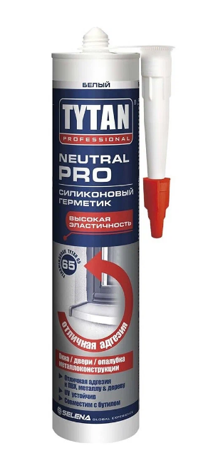 Герметик Tytan Professional Neutral PRO силиконовый, белый, 280мл 1