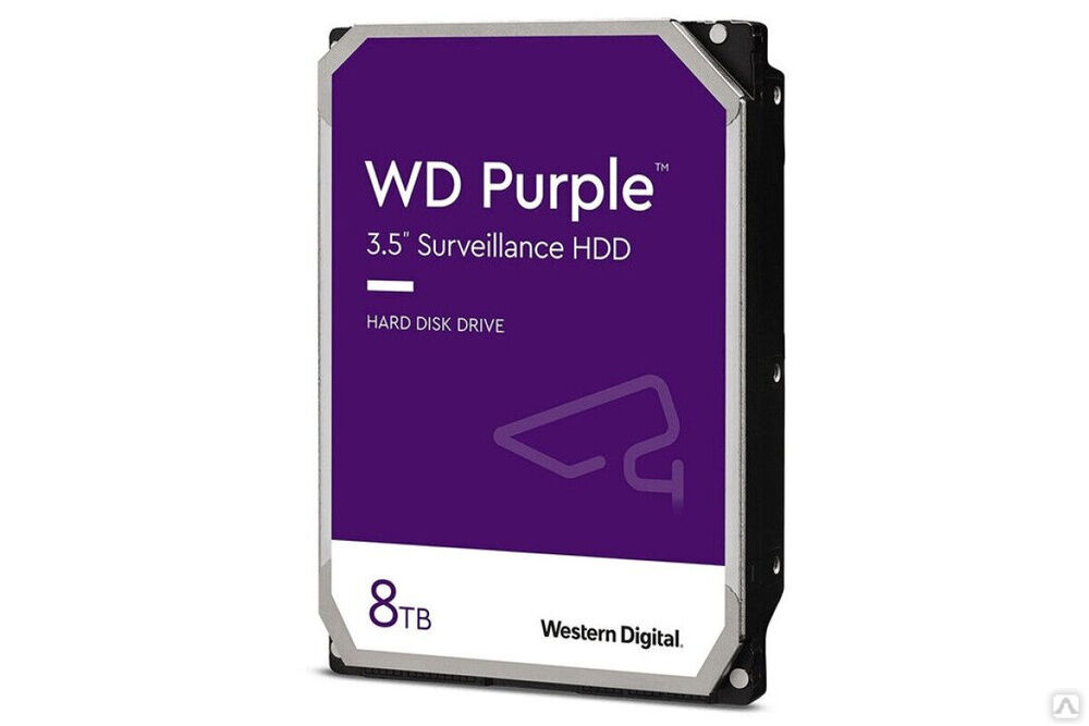 HDD 8000 GB (8 TB) SATA-III Purple (WD84PURZ), жесткий диск
