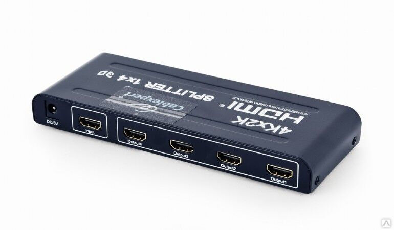 Разветвитель HDMI Cablexpert 1in - 4 out Full-HD