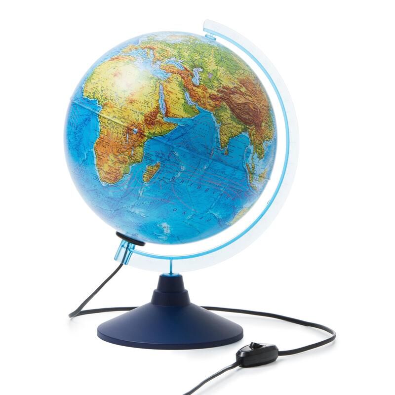 Глобус физический Globen Евро с подсветкой 250 мм