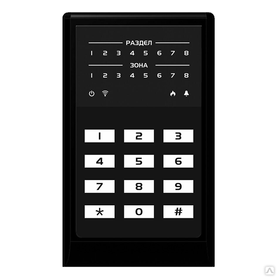 МИРАЖ-КД-04 (black), кнопочная кодовая панель