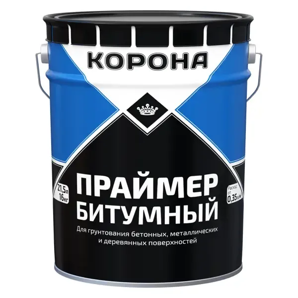 Праймер битумный Корона 21.5 л 16 кг КОРОНА None