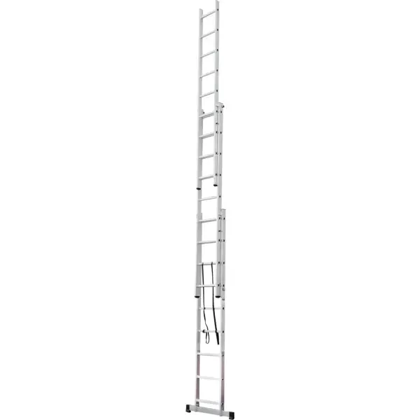Лестница раскладная выдвижная 3-секционная Standers до 6.22м 9 ступеней