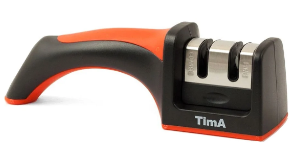 Ножеточка для ножей оранжевая ручка "Tima" TMA-006