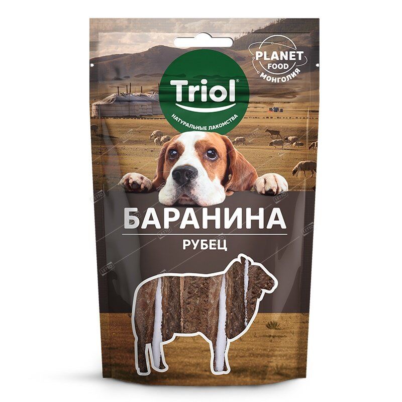 Лакомство для собак PLANET FOOD "Рубец бараний", 30г, 10171082 Triol