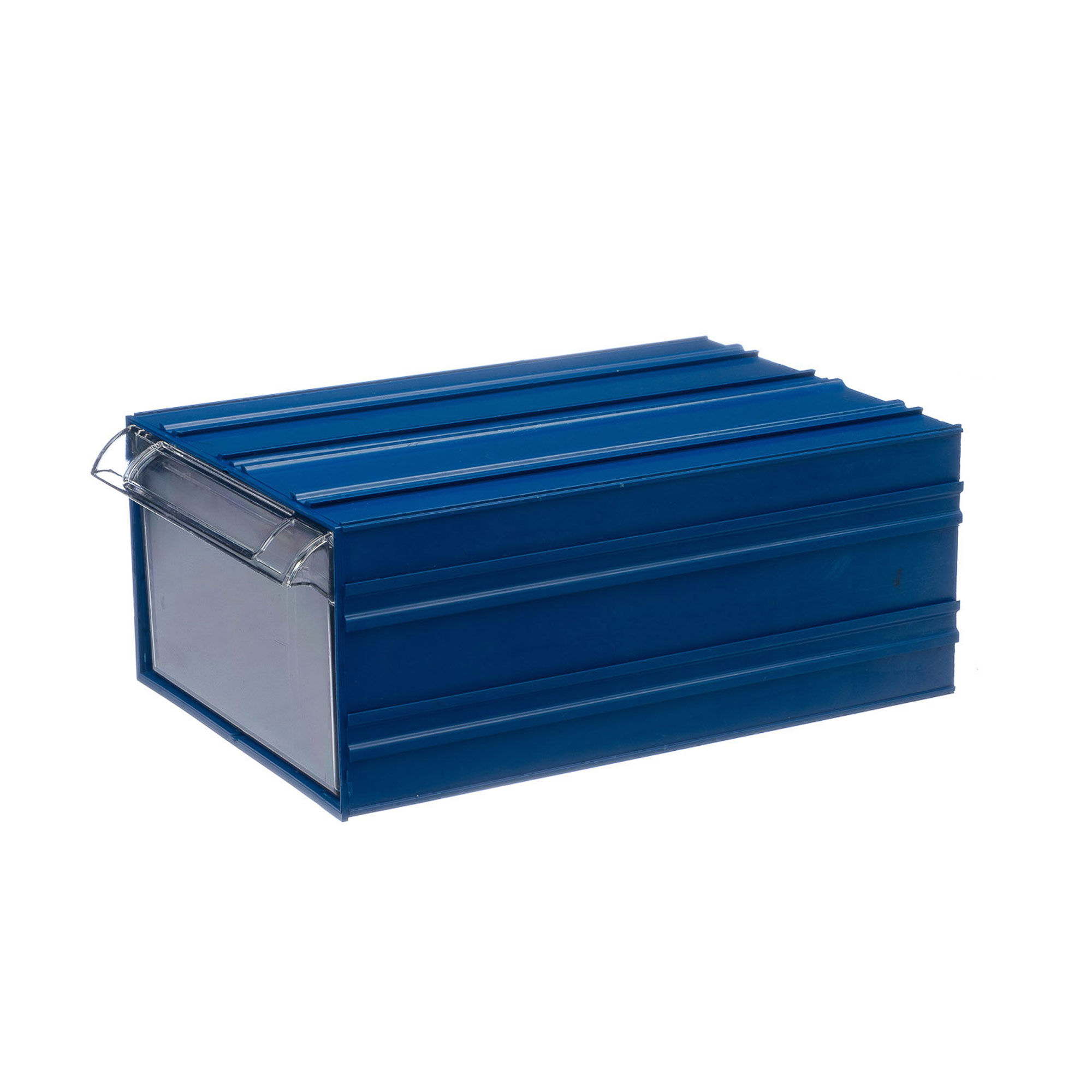 Пластиковый короб Стелла-техник С-501-А-синий-прозрачный 327х215х125мм