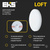 LED панель LOFT КРУГ 3х реж., 24W, 4200K, 2200ЛМ, D170*50-130*40 #4