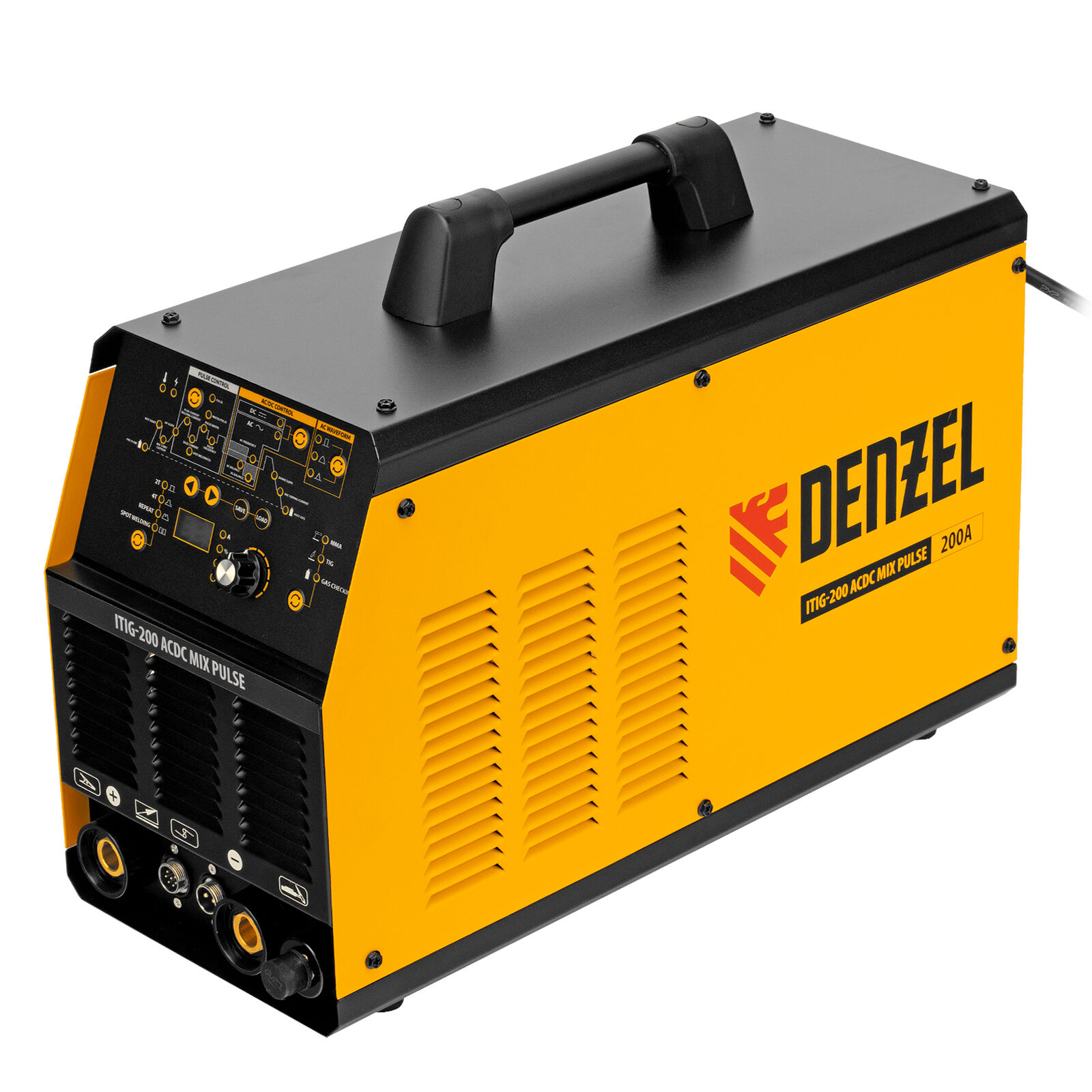 Инверторный аппарат аргонодуговой сварки Denzel ITIG-200 AC/DC Mix Pulse 6