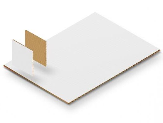 Лист гофрокартона белый/бурый Т-22 (210*297 мм) формат А4 10 шт Pack24