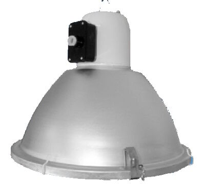 Промышленный подвесной светильник НСП 26-500-012 со стеклом IP54 НСП-500Вт под лампу накаливания Е40 купольный алюминий