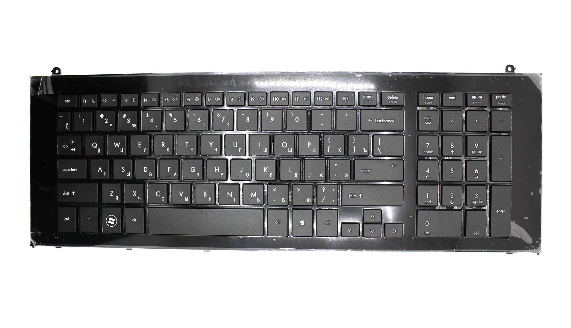 Клавиатура для HP Probook 4720S 4725s черная p/n: NSK-HN1SW, 9Z.N4CSW.10R, 90.4GL07.S0R, V112130BS1