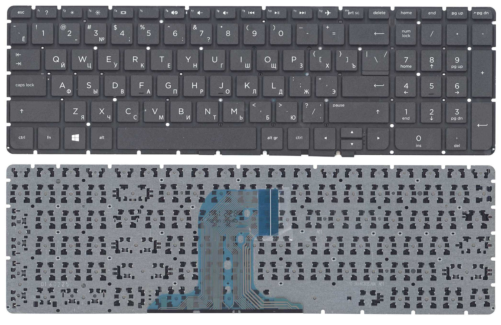Клавиатура для HP 15-AF 15-AC 15-AY p/n: PK131EM2A05, HPM14P13SU-698, V151802AS1, 813976-251
