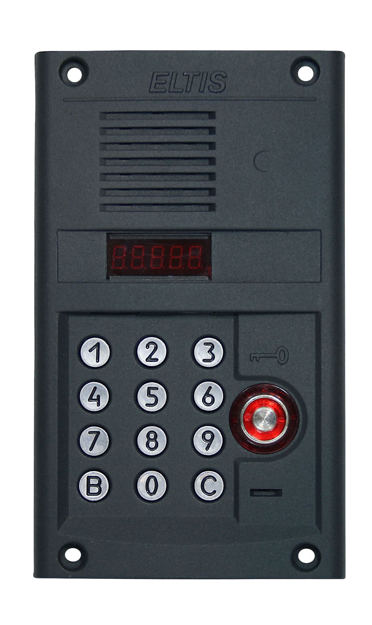 Вызывная панель видеодомофона ELTIS Блок вызова DP400-RDC24 (черн.-сер. антрацит муар 7021)