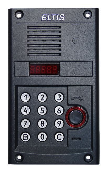 Вызывная панель видеодомофона ELTIS Блок вызова DP300-RD24 (черн.-сер.муар 7021)