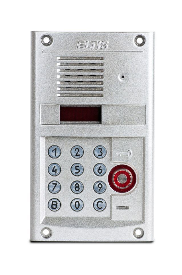 Вызывная панель видеодомофона ELTIS Блок вызова DP305-RDC24 (серебристый металлик)