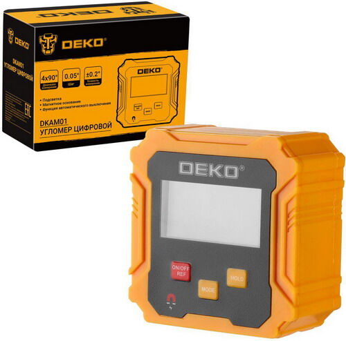 Угломер цифровой Deko DKAM01 с магнитным основанием (065-0244)