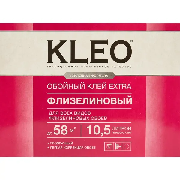 Клей для флизелиновых обоев Kleo 0.4 кг 58 м² KLEO Флизелиновый