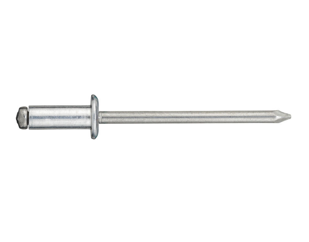Заклепка вытяжная STALMAX LZV Al/А2 стандартный бортик алюминий-нержавеющая сталь A2 / AISI 304, 5x12 мм