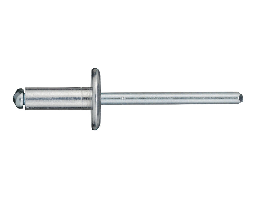 Заклепка вытяжная STALMAX LZV-W Al/St с увеличенным бортиком алюминий-сталь, 4.8x14 мм