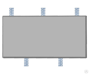 Фасадная панель сайдинга «Гладкая с фаской» из бетона #1