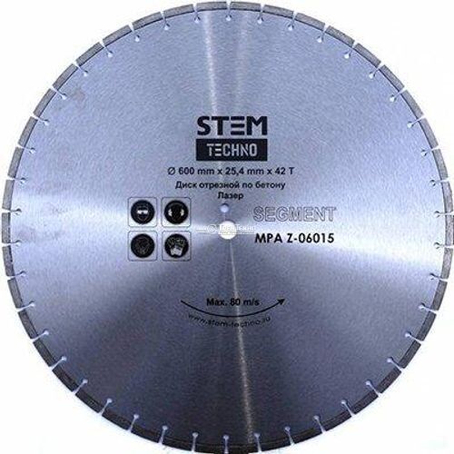 Диск лазерный Stem Techno 600 мм по бетону 42 зубца 4.5x10 мм