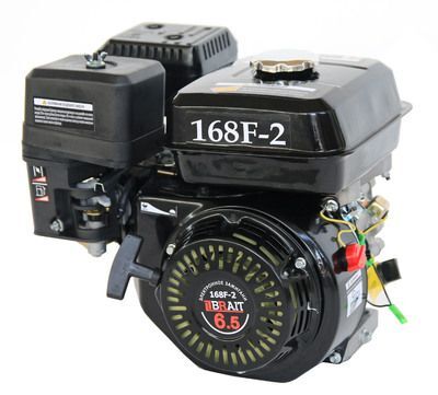 Бензиновый двигатель BRAIT-168F-2 (406P) мощность 6,5 л.с.