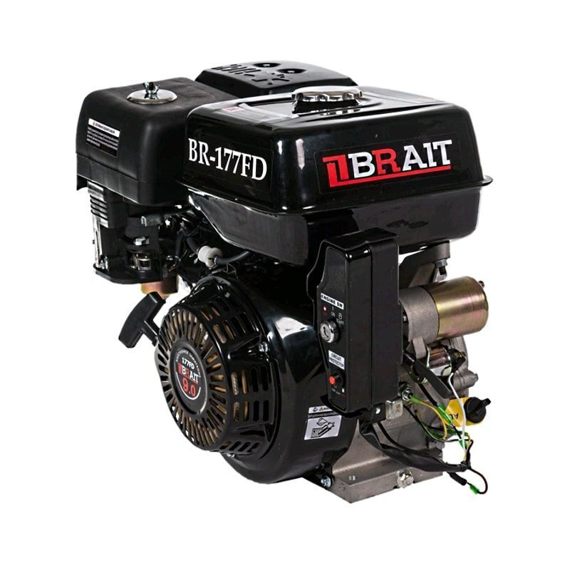 Бензиновый двигатель BRAIT-275PE (177FD) мощность 9 л.с. d- шкива 25 мм