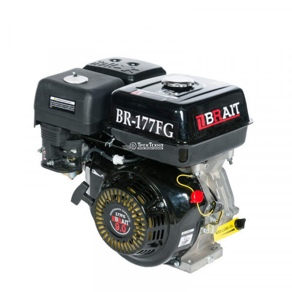 Бензиновый двигатель BRAIT-275PR (177FR) мощность 9 л.с. d- шкива 25 мм