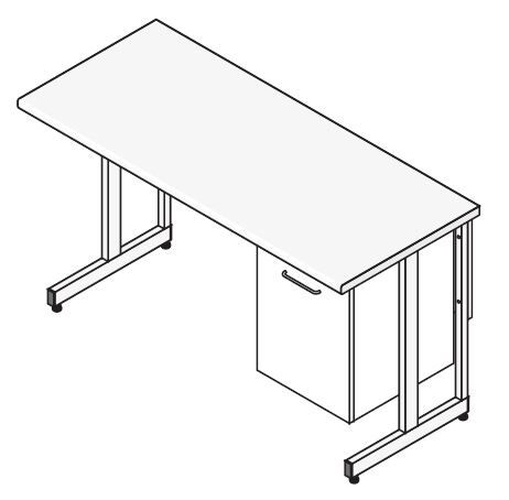 Стол лабораторный 1200х600х750