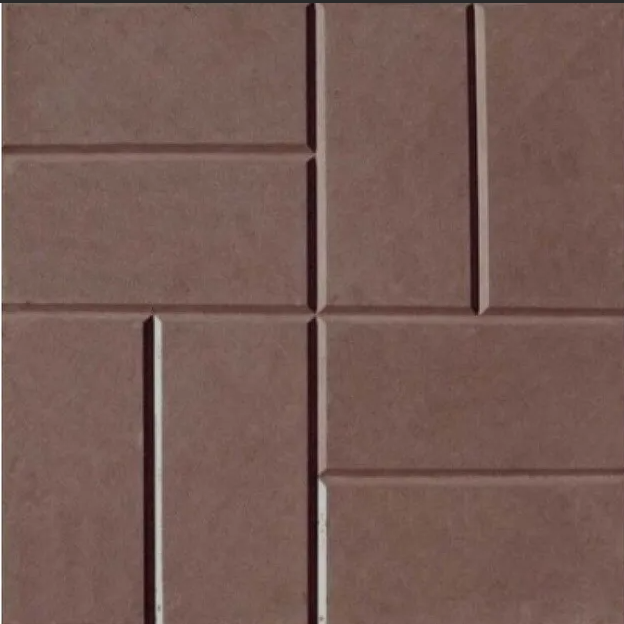 Тротуарная плитка "8 Кирпичей" (шагрень) коричневый 300х300х30