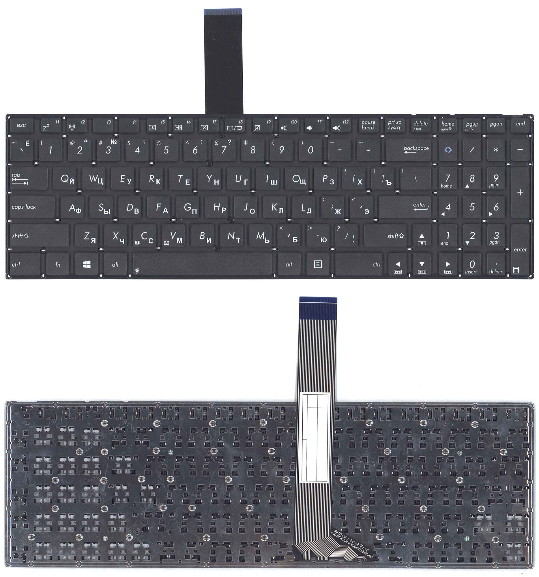 Клавиатура для Asus K56VM p/n: 0KNB0-612BRU00 0KNB0-PE1RU13 9Z.N8SSU.40R