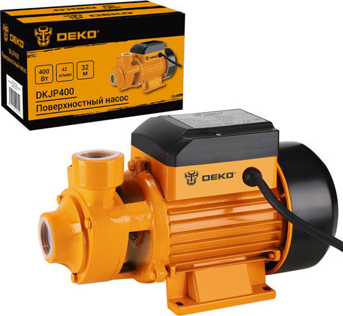 Поверхностный насос Deko DKJP400 400 Вт 42 л/мин желтый (076-0524)
